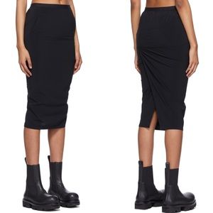 Rick Owens Black Pillar Short Skirt